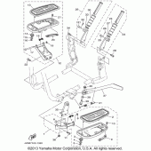 Схема узла: Подножки и Подставка Yamaha XV1600 Midnight Star