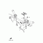 Схема вузла: Пульт управління рульовий та Важіль Yamaha FZX250 ZEAL