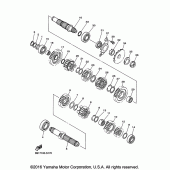 Схема узла: Трансмиссия Yamaha YZ450F YZ450FX