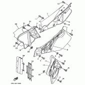 Схема вузла: Side cover / oil tank Yamaha YZ125
