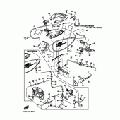 Схема вузла: Паливний бак Yamaha XVS1100 V-Star Silverado