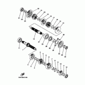 Схема узла: Трансмиссия Yamaha XT660 XT660R