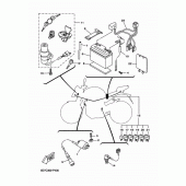 Схема вузла: Електроустаткування 1 Yamaha MT125 MT-125