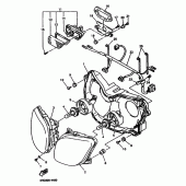 Схема узла: Alternate for headlight Yamaha YZF750 YZF750