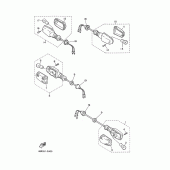 Схема узла: Поворотники Yamaha XJ600 Diversion (S-TYPE)