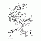 Схема узла: Подножки и Подставка Yamaha YP250 X-MAX