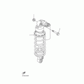 Схема вузла: Задня підвіска Yamaha YZF-R1 R1