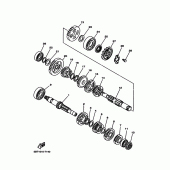 Схема узла: Трансмиссия Yamaha ST225 Bronco