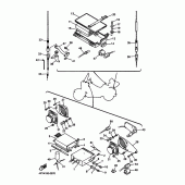 Схема вузла: Аудіо обладнання 1 Yamaha XVZ1300 Royal Star Venture