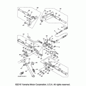 Схема узла: Подножки и Подставка Yamaha XV250 V-Star