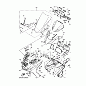 Схема узла: Облицовочные элементы Yamaha YP400 Grand Majesty