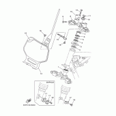 Схема вузла: Рульовий механізм Yamaha TTR125 TT-R125