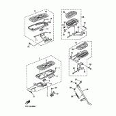 Схема вузла: Підніжки та Підставка Yamaha XVZ1300 Royal Star Venture