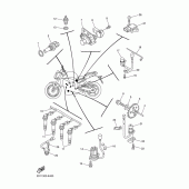 Схема узла: Электрооборудование 1 Yamaha FZ1 FZ1 FAZER (Naked)