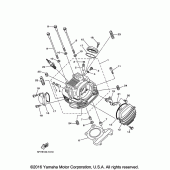 Схема вузла: Головка циліндра Yamaha TW200