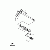 Схема вузла: Вал перемикання Yamaha TW125