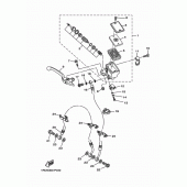 Схема вузла: Передній гальмівний циліндр Yamaha MT09/MTN850 MT-09
