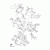 Схема узла: Боковая крышка 2 Yamaha XJ6 XJ6-N (Naked, ABS)