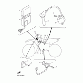 Схема вузла: Електроустаткування 1 Yamaha WR400F