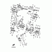 Схема узла: Подножки и Подставка Yamaha BT1100 Bulldog