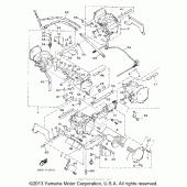 Схема вузла: Карбюратор (Non-calinia) Yamaha XVZ1300 Venture Royale