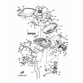 Схема вузла: Паливний бак Yamaha XSR900/MTM850 XSR900 Abarth