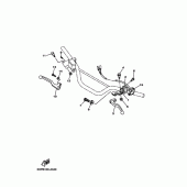 Схема вузла: Пульт управління рульовий та Важель 2 Yamaha TTR125 TT-R125
