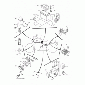 Схема вузла: Електроустаткування 2 Yamaha VMX17 V-MAX