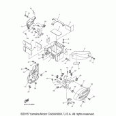 Схема узла: Боковая крышка Yamaha XVS950 V-Star
