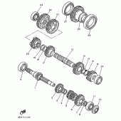 Схема узла: Трансмиссия Yamaha XV1100 Virago
