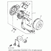 Схема узла: Генератор Yamaha XT350 XT350