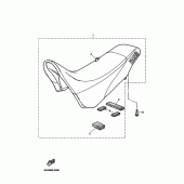 Схема вузла: Сидіння Yamaha TT600