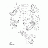 Схема вузла: Бічна кришка Yamaha XVS1300 XVS1300 Custom