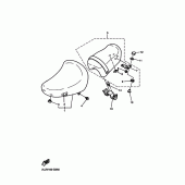 Схема вузла: Сидіння Yamaha XV250 V-Star