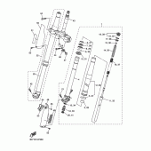 Схема вузла: Вилка передньої осі Yamaha WR250 WR250R