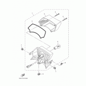 Схема узла: Задний фонарь (Стоп-сигнал) Yamaha YBR125