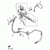 Схема вузла: Maitre cylindre av 2 Yamaha VMX12 V-MAX