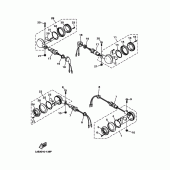 Схема узла: Поворотники (3JB1-6) Yamaha XV400 Virago