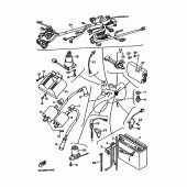 Схема вузла: Електроустаткування 1 Yamaha XV750 Virago