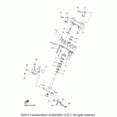 Схема вузла: Рульовий механізм Yamaha XVS1300 V-Star Deluxe