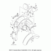 Схема узла: Крыло Yamaha XV1700 Road Star Silverado