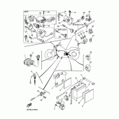 Схема вузла: Електроустаткування 1 Yamaha XVS400 Drag Star