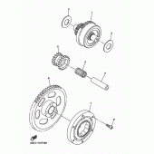 Схема вузла: Привід стартера Yamaha WR450F
