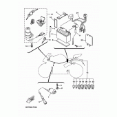 Схема вузла: Електроустаткування 1 Yamaha YZF-R125