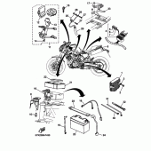 Схема вузла: Електроустаткування 1 Yamaha MT03 MT-03
