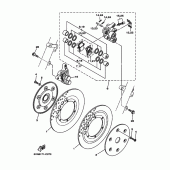 Схема вузла: Переднє гальмо Yamaha XV1700 Road Star