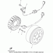 Схема вузла: Генератор Yamaha XV1600 Midnight Star
