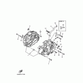 Схема узла: Картер двигателя Yamaha XT225 Serow