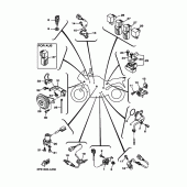 Схема вузла: Електроустаткування 2 Yamaha TDM900