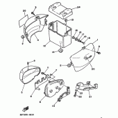 Схема узла: Боковая крышка Yamaha XV535 Virago